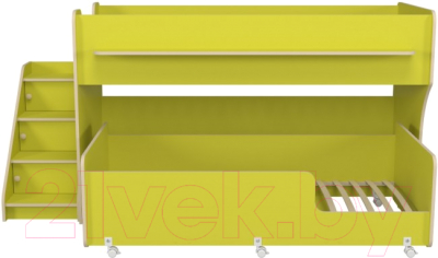 Изображение товара Двухъярусная кровать детская Можга Капризун 7 / Р444 (лайм)