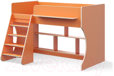 Кровать-чердак детская Можга Капризун 2 / Р436 (оранжевый)