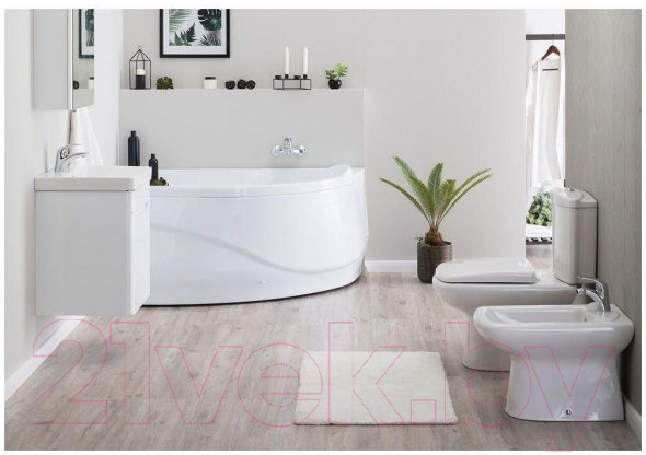 Ванна акриловая Aquanet Graciosa 150x90 L (с каркасом и экраном) — фото 6