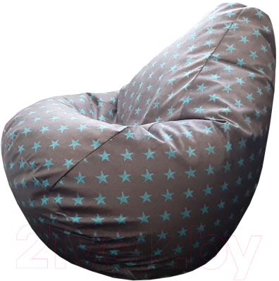 

Бескаркасное кресло Flagman, Серый;голубой;с рисунком, Груша Макси Г2.5-1088