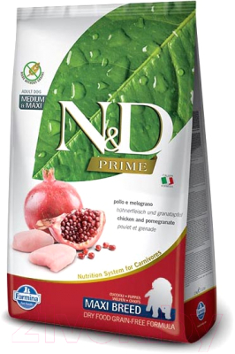 

Корм для собак Farmina, N&D Prime Chicken & Pomegranate Puppy Medium & Maxi