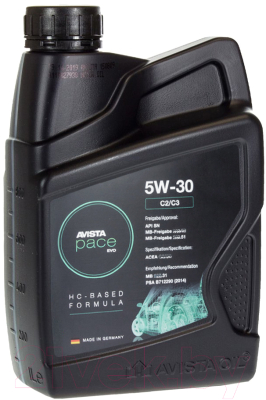 Моторное масло Avista Pace Evo C2/C3 5W30 / 166955 (1л)