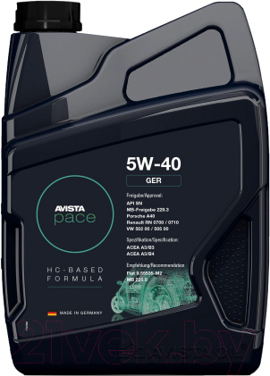Моторное масло Avista Pace Ger 5W40 / 150815 (1л)