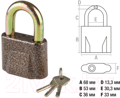 Замок навесной Startul ST9093-70