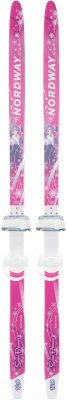 Комплект беговых лыж Nordway 17SPSWM120 / A17ENDXS012-KW (р-р 120, розовый/белый)