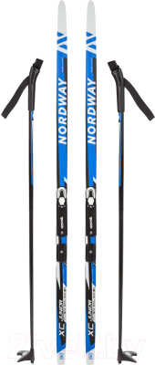 Комплект беговых лыж Nordway 15JNR06140 / 15JNR-06 (р-р 140, синий)