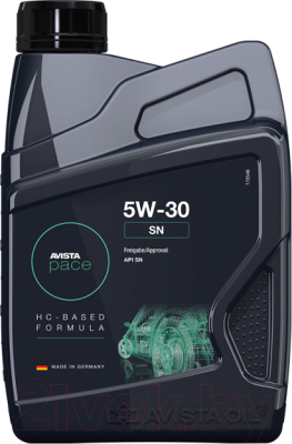 Моторное масло Avista Pace SN 5W30 / 172652 (1л)