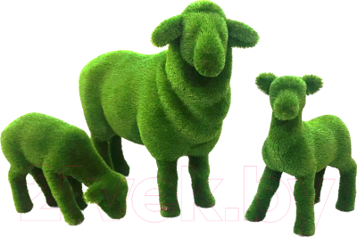 

Каркасное топиари F3DF, Зеленый, Композиция Овечки