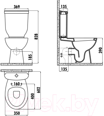 Унитаз напольный Creavit Sedef SD318-00CB00E-0000