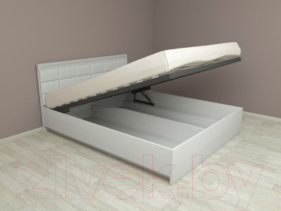 Полуторная кровать Аквилон Азалия №14ПМ (бодега белый)