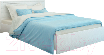 Двуспальная кровать Аквилон Азалия №18ПМ (бодега белый)