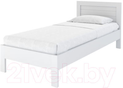 Односпальная кровать Proson Кристофер 80x200 (белая эмаль/сосна)