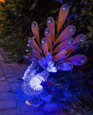Садовая фигура-светильник Чудесный Сад 377 Павлин