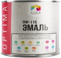 Эмаль Lida Optima ПФ-115 (2кг, коричневый) - 