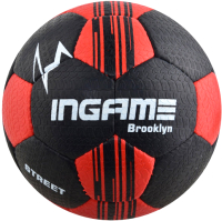 Футбольный мяч Ingame Street Brooklin 2020 (размер 5, черный/красный) - 