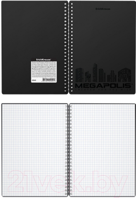 Изображение товара Тетрадь Erich Krause Megapolis / 50656 (80л, клетка)