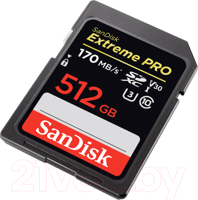 Карта памяти SanDisk Extreme Pro SDXC 512GB (SDSDXXY-512G-GN4IN)