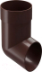Колено для водостока Docke Premium 85мм (шоколад) - 
