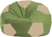 Бескаркасное кресло Flagman Мяч Стандарт М1.1-2230 (оливковый/светло-бежевый) - 