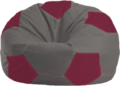 Бескаркасное кресло Flagman Мяч Стандарт М1.1-358 (темно-серый/бордовый)
