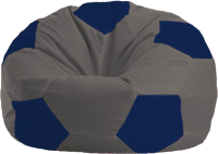 Бескаркасное кресло Flagman Мяч Стандарт М1.1-369 (темно-серый/синий) - 