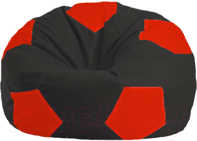 Бескаркасное кресло Flagman Мяч Стандарт М1.1-467 (черный/красный)