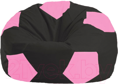 Бескаркасное кресло Flagman Мяч Стандарт М1.1-469 (черный/розовый)