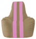 Бескаркасное кресло Flagman Спортинг С1.1-940 (бежевый/розовые полоски) - 