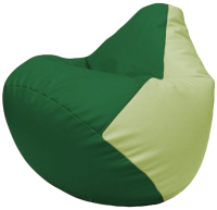 Бескаркасное кресло Flagman Груша Макси Г2.3-04010 (светло-салатовый/зеленый) - 