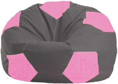 Бескаркасное кресло Flagman Мяч Стандарт М1.1-364 (темно-серый/розовый)