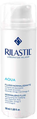 Флюид для лица Rilastil Aqua нормализующий с увлажняющим и матирующим действием (50мл)