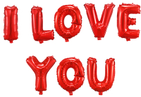 Набор воздушных шаров Darvish I Love You / DV-H-1027 -