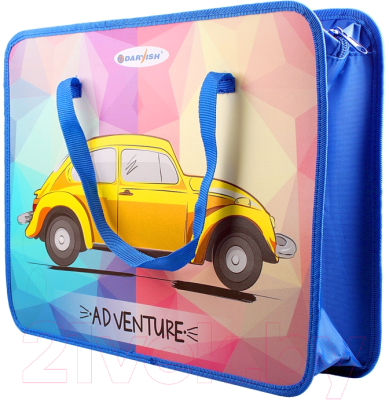 Изображение товара Папка-портфель Darvish Желтый автомобиль / DV-7383