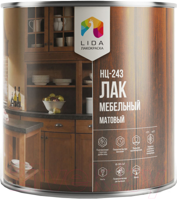 

Лак Lida, Бесцветный, НЦ-243М