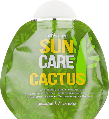 Гель после загара Cafe mimi Sun Care Для лица и тела Cactus (100мл)