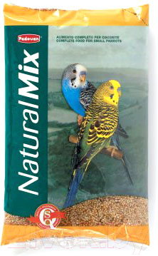 Корм для птиц Padovan NATURALMIX Cocorite для волнистых попугаев / PP00121 (1кг)