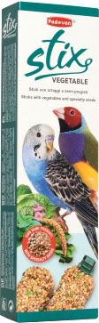 Лакомство для птиц Padovan Палочки овощные для волнистых попугаев / PP00346 (80г)