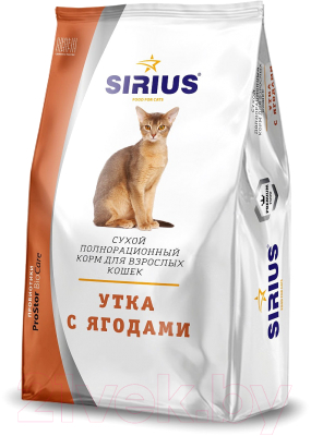 

Корм для кошек Sirius, Утка с ягодами