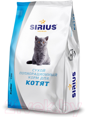 

Корм для кошек Sirius, Для котят с мясом птицы