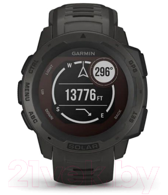 Умные часы Garmin Instinct Solar / 010-02293-00 (черный)