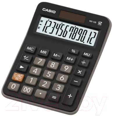 Калькулятор Casio MX-12B-W-EC (черный)