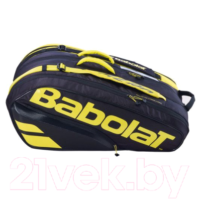 Чехол для теннисной ракетки Babolat Rh X 12 Pure Aero / 751211-142 (чёрный/жёлтый)