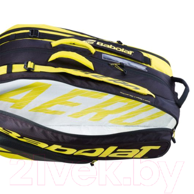 Чехол для теннисной ракетки Babolat Rh X 12 Pure Aero / 751211-142 (чёрный/жёлтый)