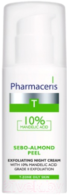Крем для лица Pharmaceris T Sebo-Almond Peel 10% ночной (50мл)