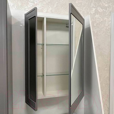 Шкаф с зеркалом для ванной Garda Stella-6 L 60 (M)