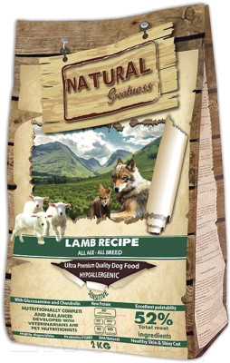 

Корм для собак Natural Greatness, Lamb Recipe Sensitive