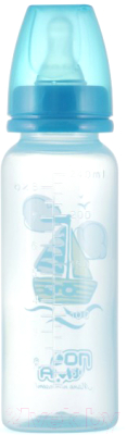 Бутылочка для кормления Пома С силиконовой соской 6+ / 3310 (240мл)