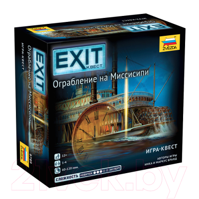 Настольная игра Звезда Exit-Квест. Ограбление на Миссисипи / 8789