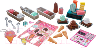 Набор игрушечных продуктов KidKraft Магазин мороженого / 53539-KE