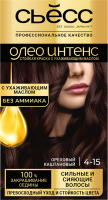 Крем-краска для волос Syoss Oleo Intense стойкая 4-15 (ореховый каштановый) - 